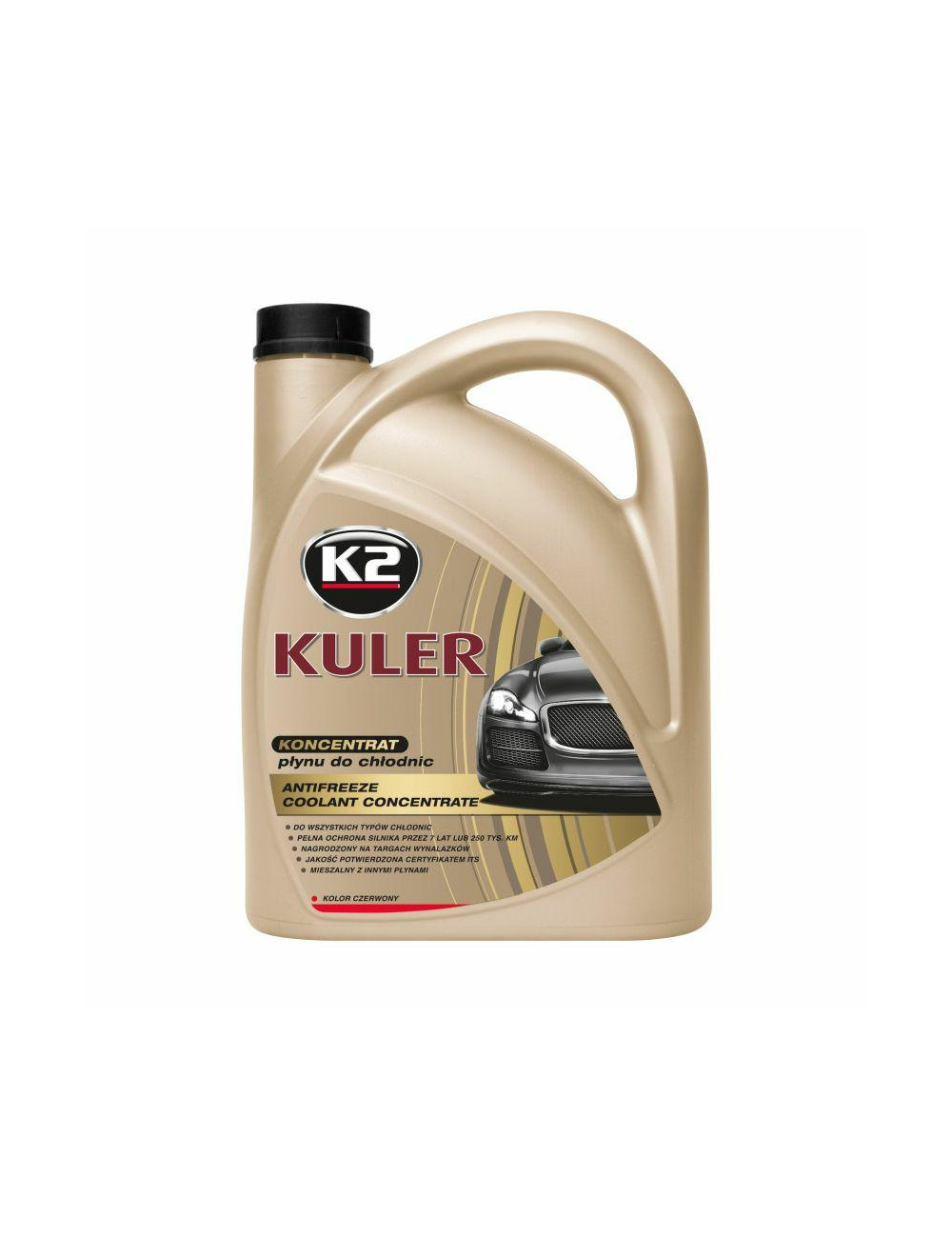 K2 KONCENTRAT PŁYNU DO CHŁODNIC 1:1. KULER -35C 4L CZERWONY