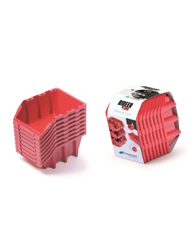 KISTENBERG KUWETY 16 BINEER LONG 8szt. CZERWONE 160x98x70mm