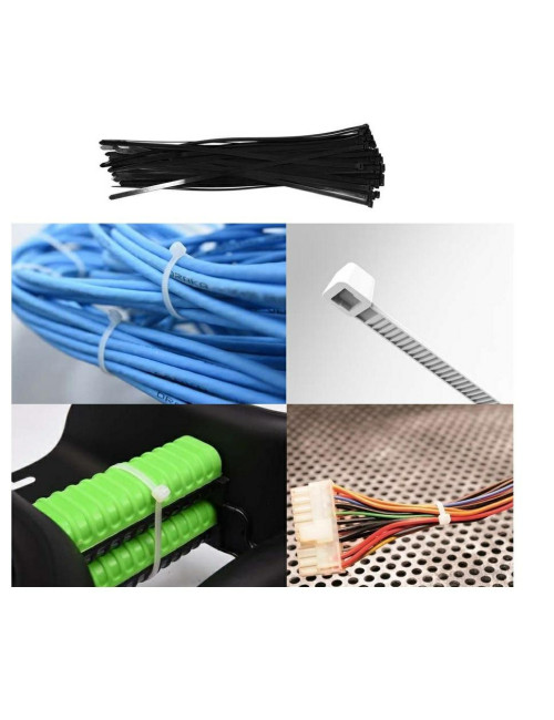 YATO OPASKA PLASTIK CZARNA 7,6*430 /50szt