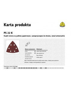 K.PAPIER TRÓJKĄT PS22K P150  GLS15