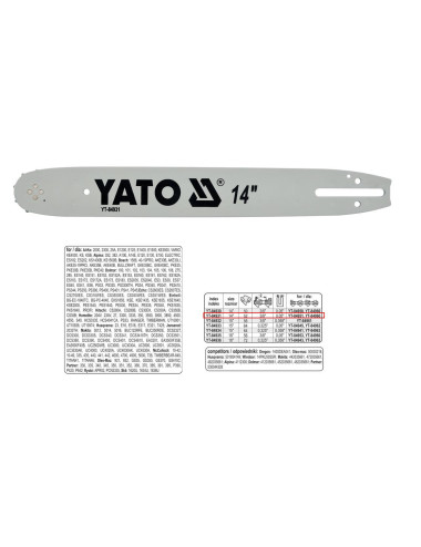 YATO PROWADNICA ŁAŃCUCHA 35cm/52/3/8"/1,3