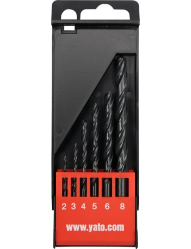 YATO WIERTŁO METAL HSS 6szt. /2-8mm/ 4460 2, 3, 4, 5, 6, 8mm