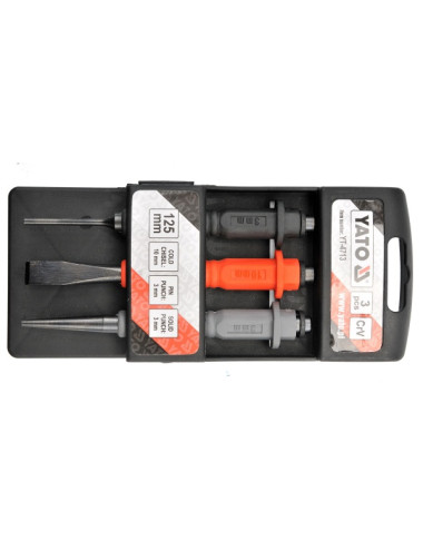 YATO PRZECINAKI I WYBIJAKI MINI 3szt. 4713