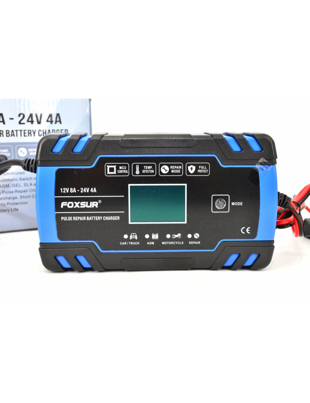 EM PROSTOWNIK FOXSUR 12V&amp;24V 8A LCD