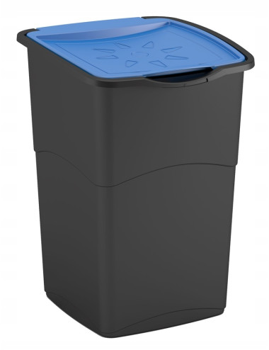 CURVER KOSZ NA ŚMIECI KORAL BIN 47L CZARNY - NIEBIESKI