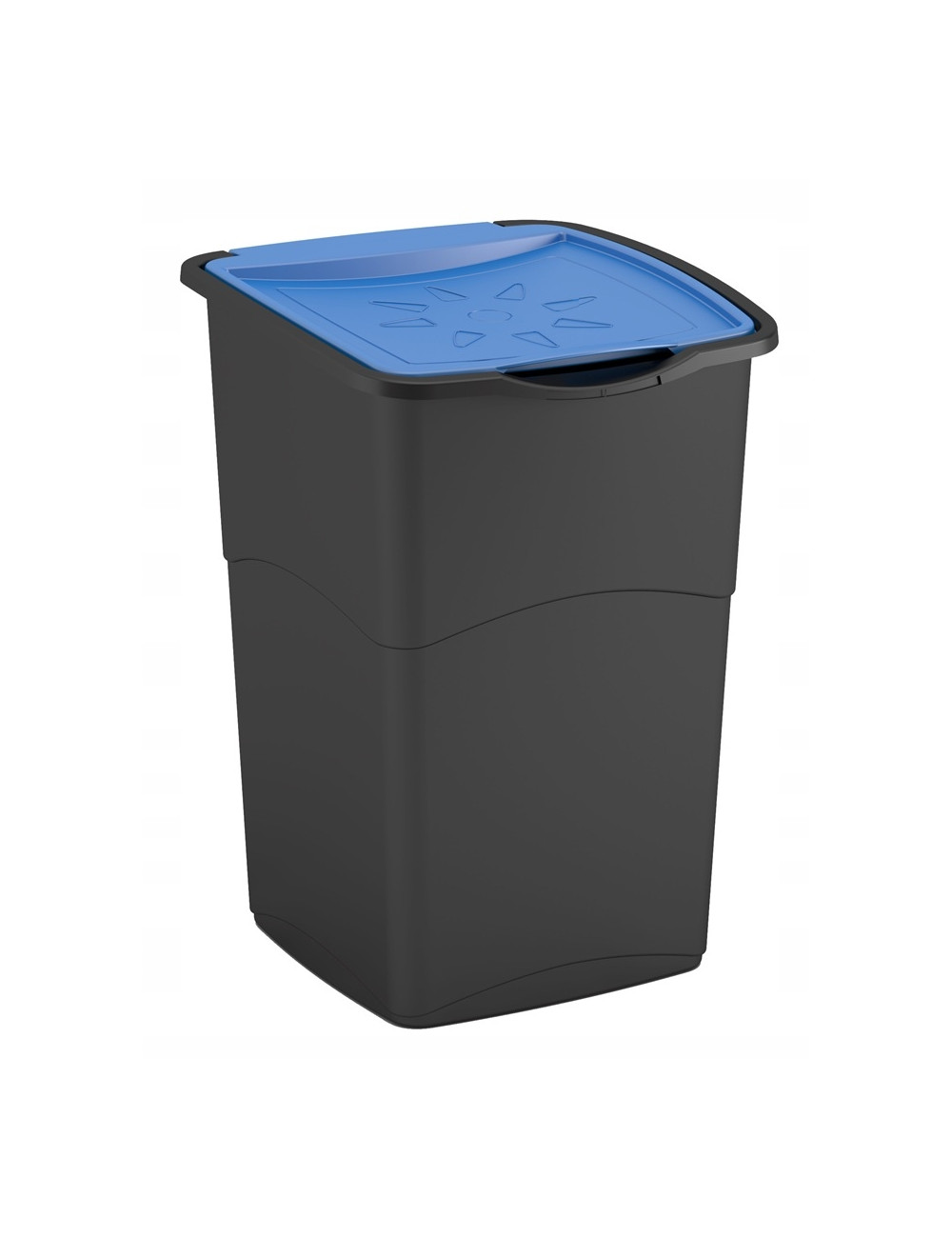 CURVER KOSZ NA ŚMIECI KORAL BIN 47L CZARNY - NIEBIESKI