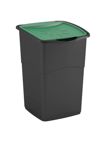 CURVER KOSZ NA ŚMIECI KORAL BIN" 47L CZARNY ZIELONY