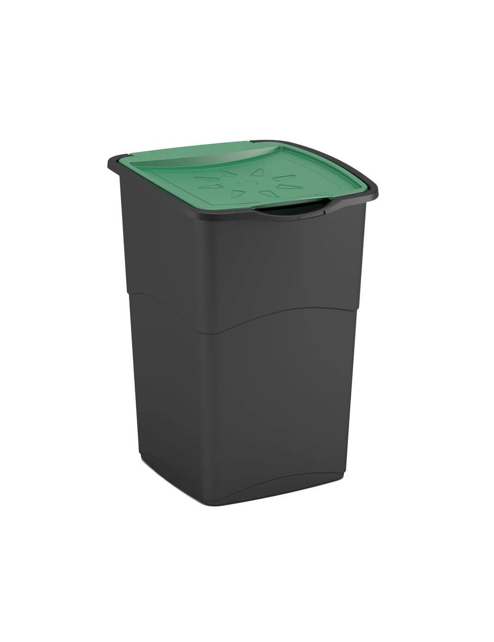 CURVER KOSZ NA ŚMIECI KORAL BIN" 47L CZARNY ZIELONY