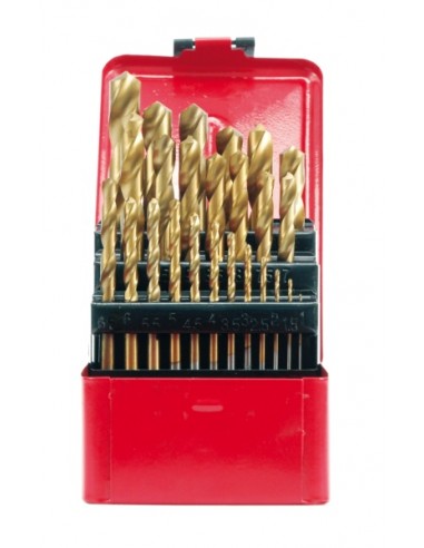 VOREL WIERTŁA DO METALU TYTAN KPL.25szt. 1-13mm  22340