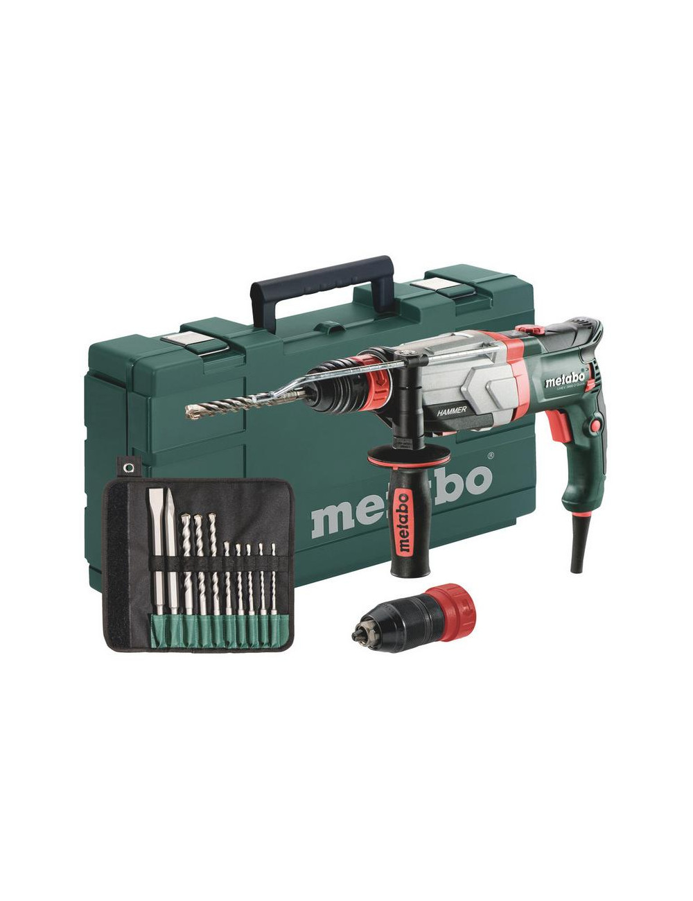 METABO MŁOTOWIERTARKA 1100W UHEV 2860-2 QUICK 3,4J + UCHWYT +ACC