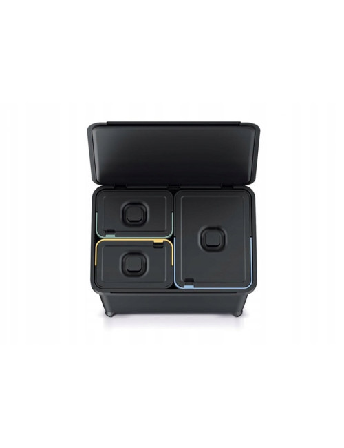 KEDEN KOSZ NA ŚMIECI SYSTEMA 23L + 2x10L - CZARNY RECYKLING