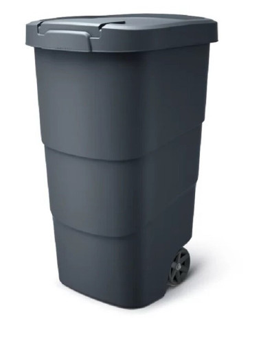 KEDEN KOSZ NA ŚMIECI WHEELER 95 L - CZARNY RECYKLING*