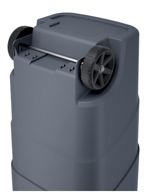 KEDEN KOSZ NA ŚMIECI WHEELER 95 L - CZARNY RECYKLING*