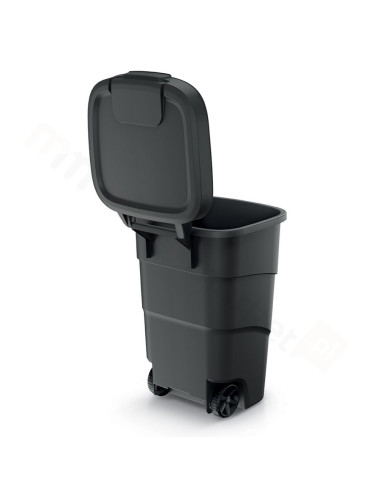 KEDEN KOSZ NA ŚMIECI WHEELER 90 L - BRĄZOWY