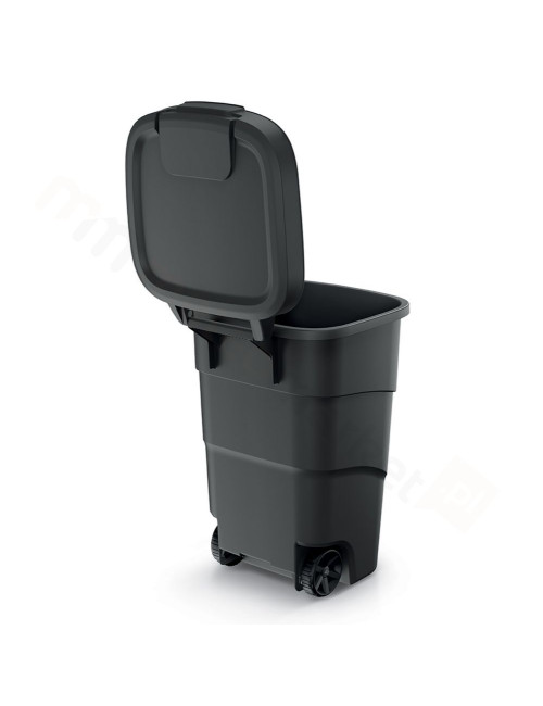 KEDEN KOSZ NA ŚMIECI WHEELER 90 L - BRĄZOWY