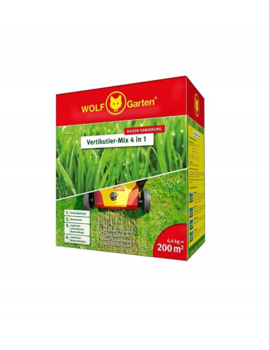 WOLF GARTEN ZESTAW DO REGENERACJI TRAWNIKA 200 M2 4W1 V-MIX 200
