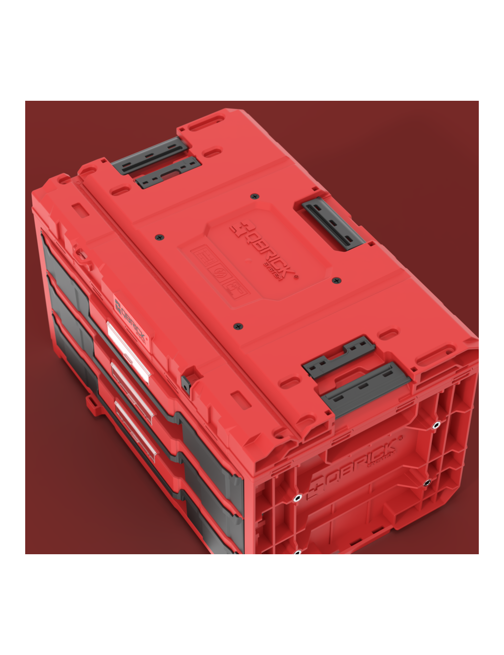 QBRICK SYSTEM ONE DRAWER 3 TOOLBOX 2.0 RED ULTRA HD CUSTOM