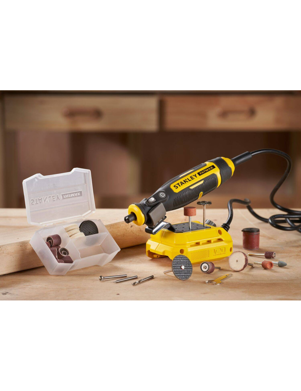 STANLEY SZLIFIERKO-GRAWERKA MINI V20 +33 ACC 6700-34 000 OBR. MIN.