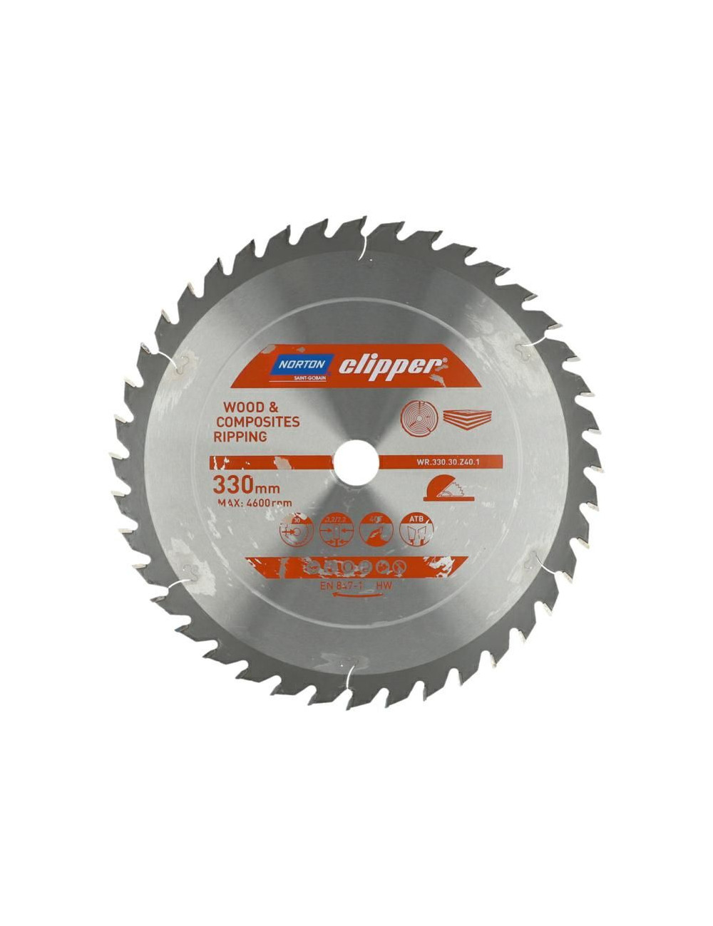 NORTON PIŁA TARCZOWA 330mm x 30mm x 40z DREWNO I KOMPOZYTY ATB (3,2 / 2,2)