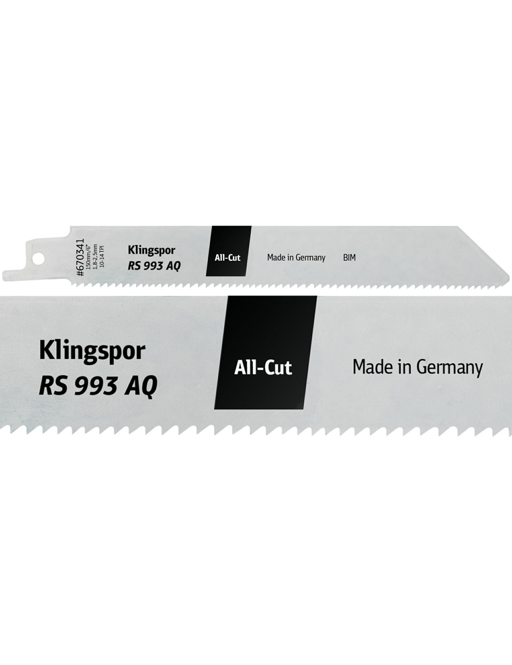 KLINGSPOR BRZESZCZOT DO PIŁY SZABLASTEJ 300x19x0,9mm RS 993 AQ  5szt.