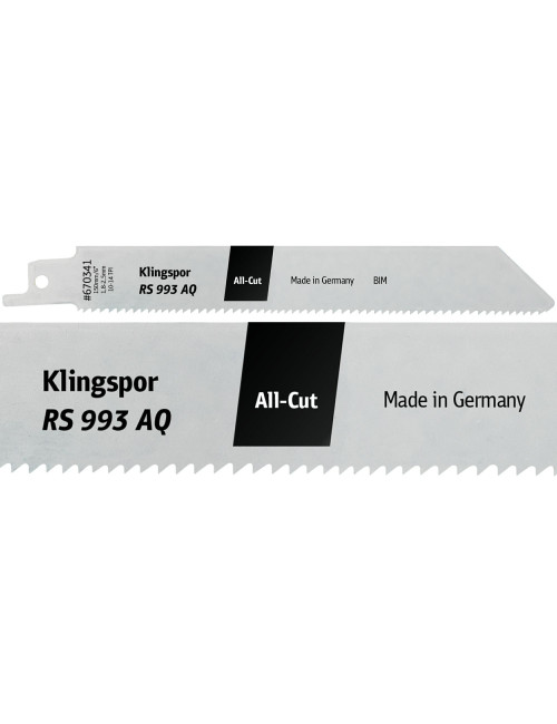 KLINGSPOR BRZESZCZOT DO PIŁY SZABLASTEJ 300x19x0,9mm RS 993 AQ  5szt.
