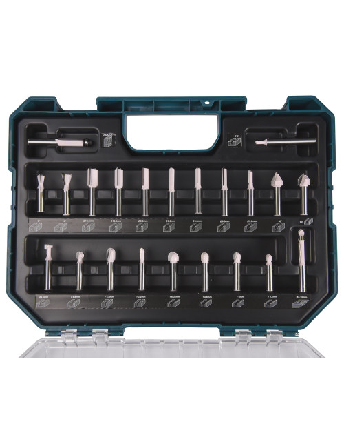 MAKITA FREZY DO ROWKÓW 8mm ZESTAW 22szt.