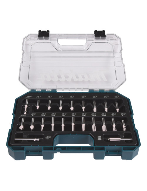 MAKITA FREZY DO ROWKÓW 8mm ZESTAW 22szt.
