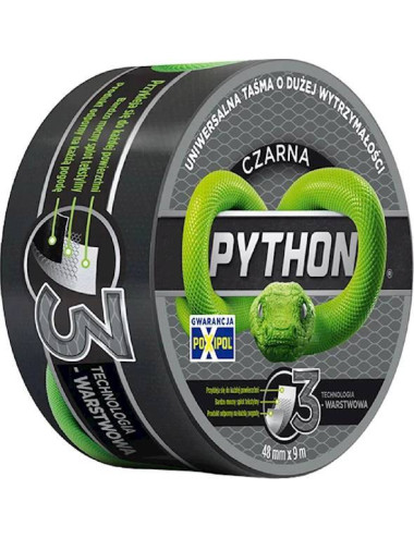 TAŚMA UNIWERSALNA PYTHON 48mm x25m CZARNA
