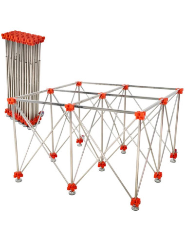 RUBI STÓŁ ROBOCZY SKŁADANY 120 x 120cm