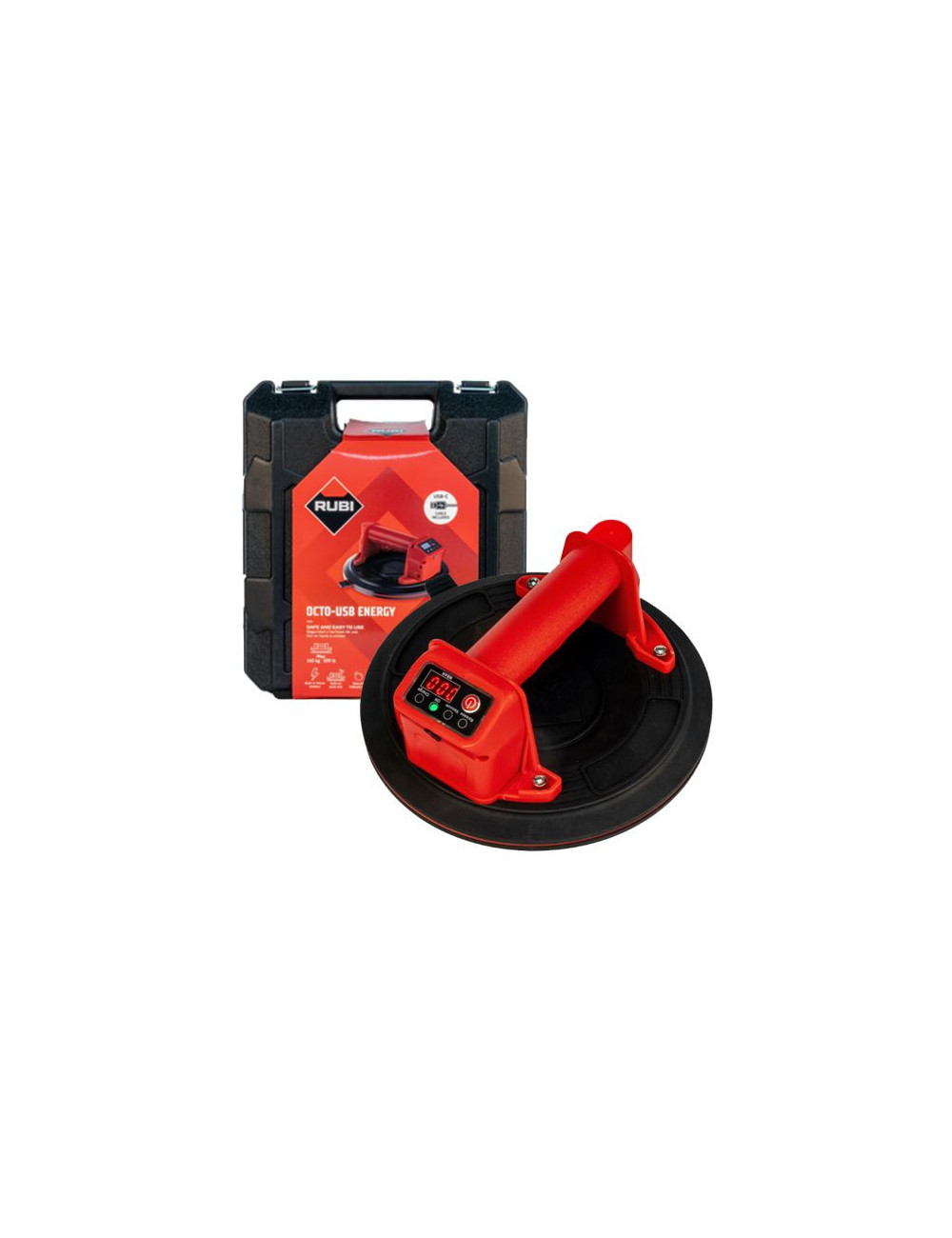 RUBI akumulatorowa przyssawka próżniowa do płytek 3,7V OCTO-USB ENERGY 2Ah