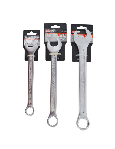 AWTOOLS KLUCZ PŁASKO-OCZKOWY 19mm  BLACK LINE