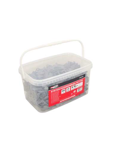 AWTOOLS SYSTEM POZIOMOWANIA BRAMKOWY 1,5mm 500szt. (BRAMKA 5-15mm)