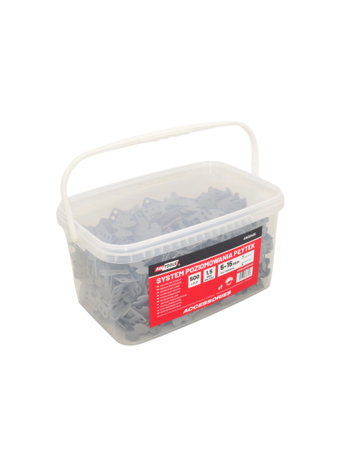 AWTOOLS SYSTEM POZIOMOWANIA BRAMKOWY 1,5mm 500szt. (BRAMKA 5-15mm)