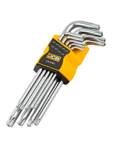 JCB TORX  9szt. /DŁ. T10-T50 Z OTWOREM