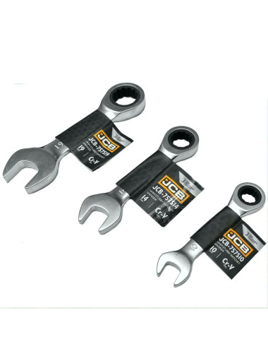 JCB KLUCZ PŁASKO-OCZKOWY Z GRZECHOTKĄ 19mm  KRÓTKI