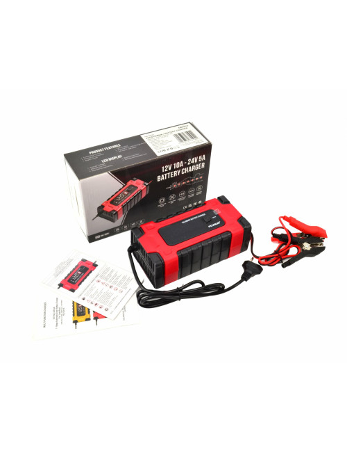 AWTOOLS EM PROSTOWNIK FOXSUR 12V&amp;24V 10A LCD