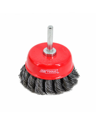 AWTOOLS SZCZOTKA DOCZOŁOWA TRZPIENIOWA 75mm DRUT SKRĘCANY