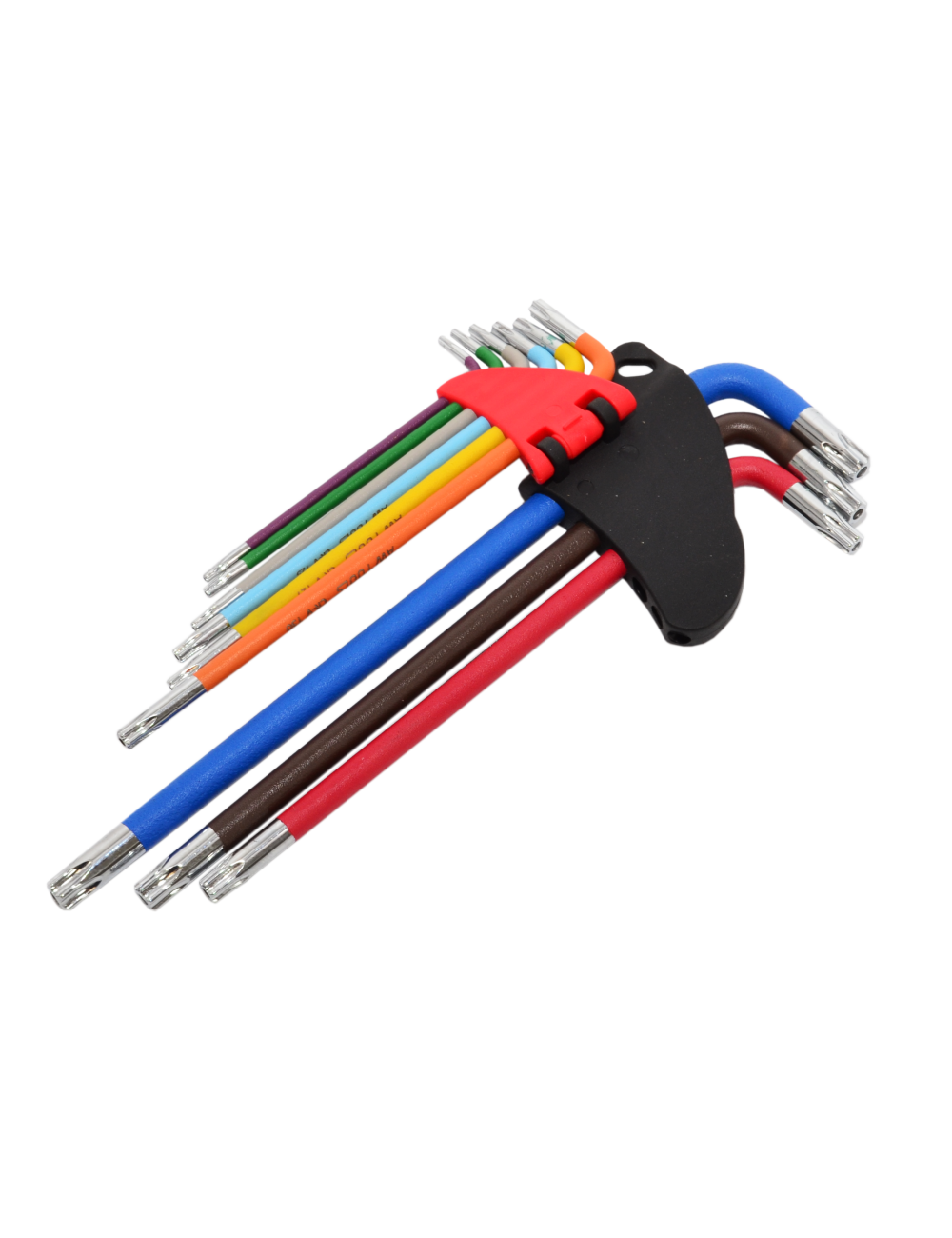 AWTOOLS KLUCZE IMBUSOWE TORX/ T10-T50/ 9szt. KOLOR BARDZO DŁUGIE
