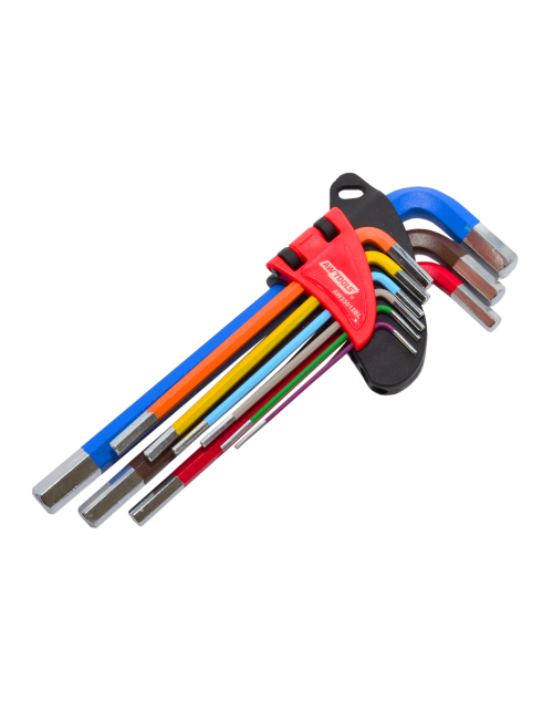 AWTOOLS KLUCZE IMBUSOWE HEX/ 1,5-10,0mm/ 9szt. KOLOR  BLACK LINE