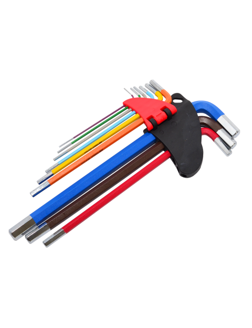 AWTOOLS KLUCZE IMBUSOWE HEX/ 1,5-10,0mm/ 9szt. KOLOR  BLACK LINE