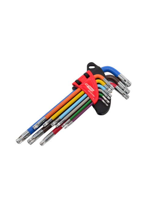 AWTOOLS KLUCZE IMBUSOWE TORX/ T10-T50/  9szt. KOLOR BLACK LINE