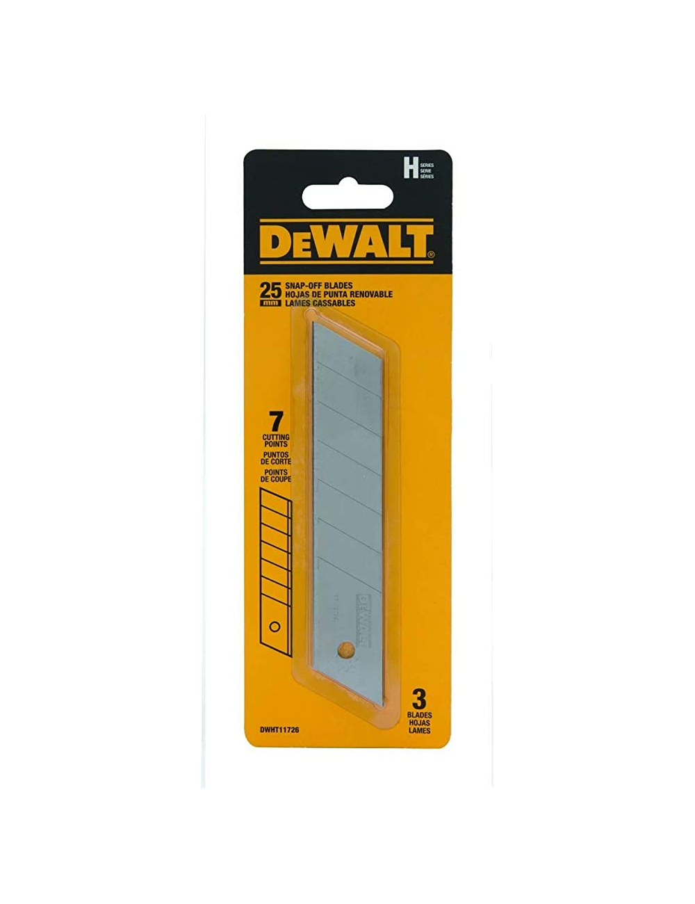 DEWALT OSTRZA 25mm HARTOWANE  3szt.