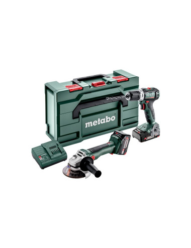 METABO ZESTAW COMBO 18V 2.6.5 18 V (BS 18 L BL + W 18 L BL 9-125 Quick) 1x2,0Ah 1x4,0Ah METABOX