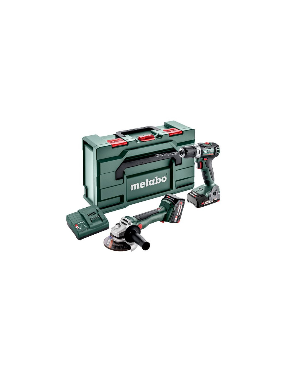 METABO ZESTAW COMBO 18V 2.6.5 18 V (BS 18 L BL + W 18 L BL 9-125 Quick) 1x2,0Ah 1x4,0Ah METABOX