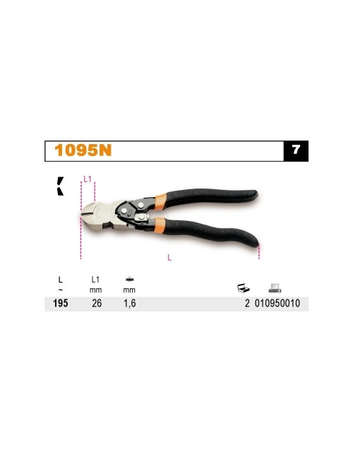 BETA SZCZYPCE BOCZNE DŹWIGNIOWE 195mm /1095N...