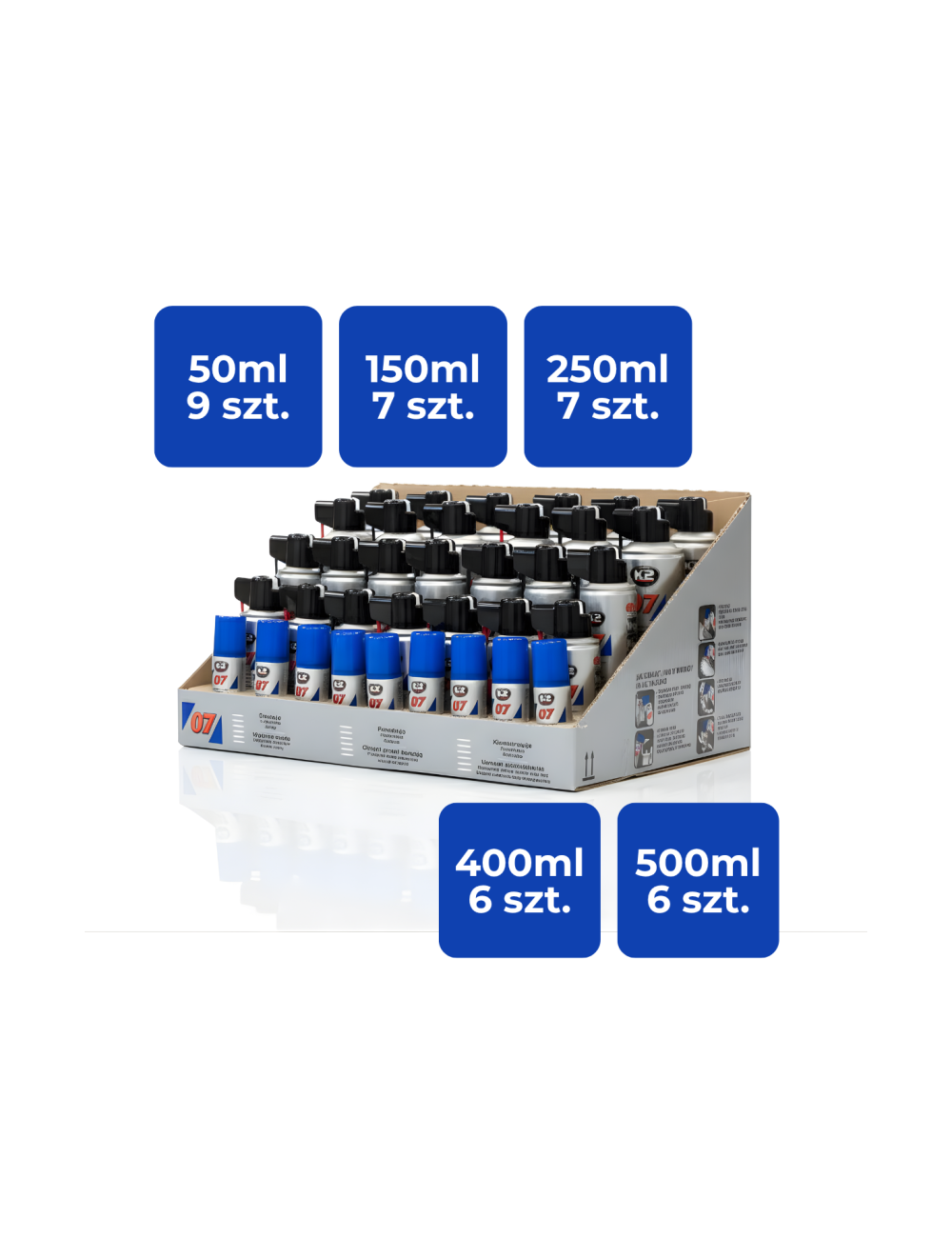 K2 ZESTAW PREPARATU WIELOZADANIOWEGO 07MIX DISPLAY 35szt