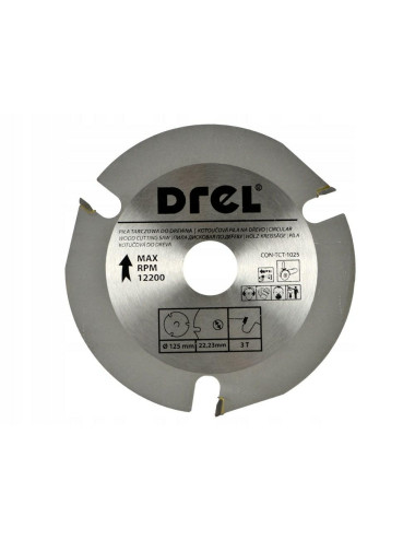 DREL TARCZA DO CIĘCIA DREWNA 125mm*22*3z