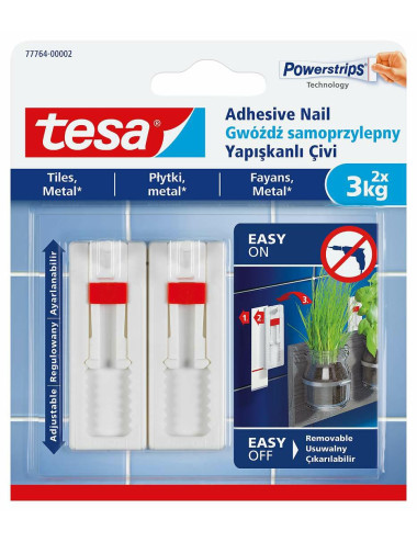 TESA GWÓŹDŹ SAMOPRZYLEPNY DO PŁYTEK 3KG /REGULOWANY