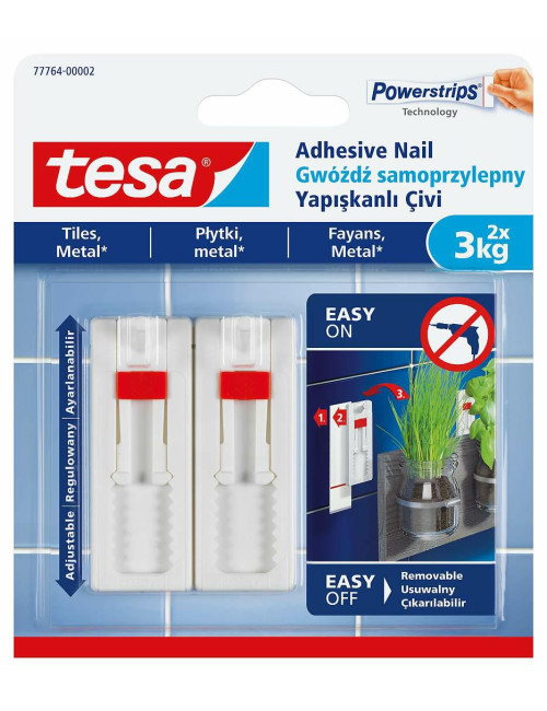 TESA GWÓŹDŹ SAMOPRZYLEPNY DO PŁYTEK 3KG /REGULOWANY