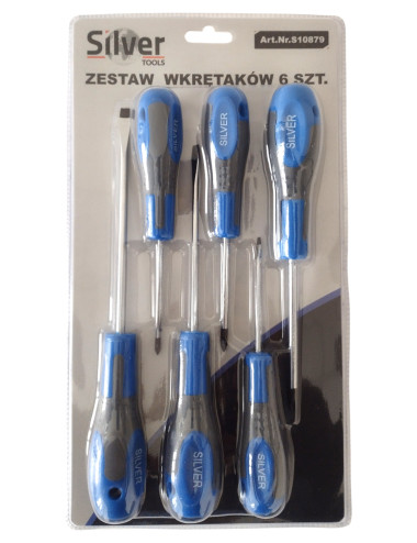 SILVER WKRĘTAKI   6szt